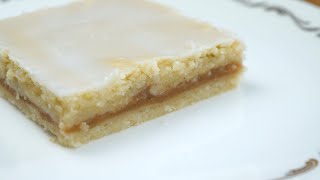 PuddingApfelmusSchnitten  gedeckter Apfelkuchen mit PuddingApfelmusFüllung  vegan [upl. by Atiuqes]