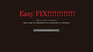 HOW TO FIX quotauthentication servers are Currently down for Maintenancequot New 2021 [upl. by Nanji580]