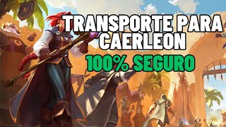 COMO TRANSPORTAR PARA CAERLEON 100 SEGURO  ALBION ONLINE [upl. by Lajet]