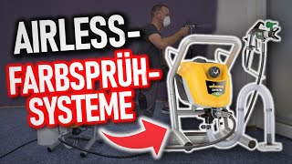 Beste AIRLESS FARBSPRÜHSYSTEME Vergleich  Top 3 Airless Spritzlackiermaschinen [upl. by Marni898]