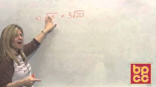 Math 099 Module 141  Addition Subtraction and Multiplication of Radical Expressions [upl. by Harbard]