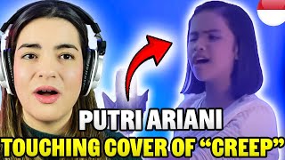 Putri Ariani Beautiful Cover Of quotCREEPquot  REACTION [upl. by Gula]