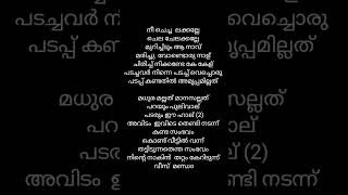 Nee chechalakkalle songlyrics trending vairal video layrics malayalam [upl. by Allveta131]