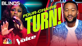 Kim Cruse Leaves Coaches Speechless with Daniel Caesars quotBest Partquot  Voice Blind Auditions 2022 [upl. by Mandi603]