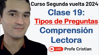 Clase 19  Curso Exani II Preguntas en Comprensión Lectora  Segunda vuelta 2024 [upl. by Yrtsed1]