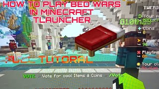 top  2 best bedwars servers for minecraft tlauncher  FULL TUTORIAL [upl. by Holihs]