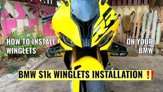 How to Install Winglets on your BMW S1k Superbike  DIY Video  BoasyBikers BikeLife [upl. by Tteltrab]