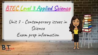 BTEC Applied Science Level 3 Unit 7 Exam Prep BioTeach [upl. by Nidla]