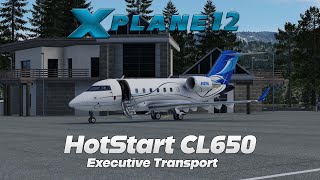 XPlane 12  HotStart Challenger 650  Executive Transport [upl. by Ruelu818]