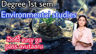 Environmental studiesDegree 1st sem Elective paperDegree for all [upl. by Herrah]