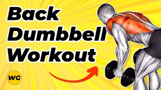 Back Dumbbell Workout At Home Get Wide Back With These 10 Exercises [upl. by Ellehcirt]