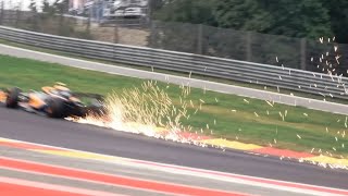 F1 cars through Eau Rouge  Belgian Grand Prix 2022 [upl. by Eloisa76]