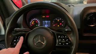 Mercedes Sprinter 2020 reset tyre pressure indicator [upl. by Ardnuyek]