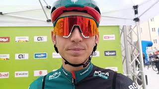 Lennard Kamna  Interview at the start  Stage 2  Tour of the Alps 2023 [upl. by Britta983]