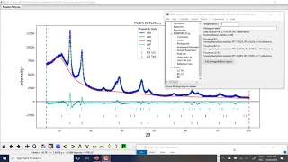 Crystallographic parameter extraction program GSASII LST file interpreter [upl. by Oivalf]