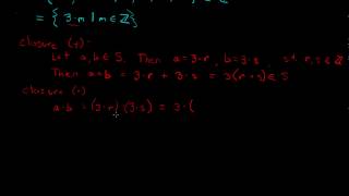 Ring Theory 4 Subring Proof Example [upl. by Roscoe310]