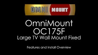 How to mount a large TV quickly and easily — use OmniMounts LEDW120 [upl. by Cahn969]