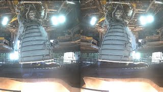 SLS RS25 Engine Test 29 November 2023 gimbal test [upl. by Eceirehs]