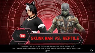 YouTube Show Skunk Man vs Reptile [upl. by Yul]