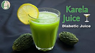 1 minute Karela Juice  Diabetic Juice  Healthy Bitter melon  Gourd Juice recipe  Sattvik Kitchen [upl. by Eniretak]