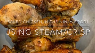 How To Cook Baked Chicken in the Ninja Foodi in the STEAMCRISP Option [upl. by Adara264]