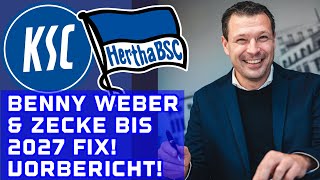 Benny Weber amp Zecke verlängern bis 2027 Vorbericht Karlsruher SC vs Hertha BSC [upl. by Josler]