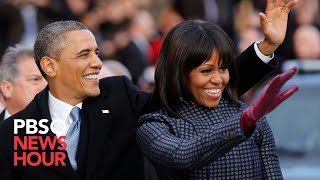 WATCH President Obama and family leave for Capitol in motorcade [upl. by Elson853]