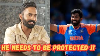 Dinesh Karthik feels Team India should protect Jasprit Bumrah  Team India News [upl. by Werdn]