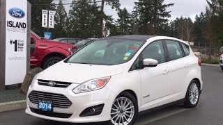 2014 Ford CMax Hybrid SEL Heated Seats Navigation Review  Island Ford [upl. by Jephum]