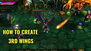 ERA OF LORENCIA  HOW TO CREATE 3RD WINGS [upl. by Irek]