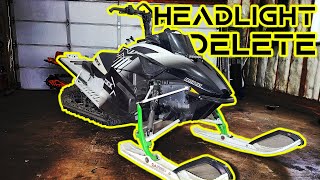 ARCTIC CAT M8000 HEADLIGHT DELETE  HOW TO [upl. by Goines591]