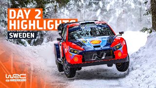 Day 2 Highlights  WRC Rally Sweden 2024 [upl. by Lauryn]