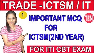 ITI trade ICTSM Theory Top Mcq in Hindi II ICTSMके महत्वपूर्ण प्रश्न for CBT EXAM [upl. by Nivek]