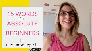 15 Basic Luxembourgish Words for Absolute Beginners [upl. by Eenerb]