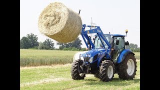 Caricatore Frontale Hybrid al lavoro su New Holland  Flli Dalmasso [upl. by Edualc]