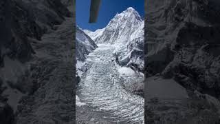 Khumbu Ice Fall Helicopter View  Everest 2024 [upl. by Sabina]