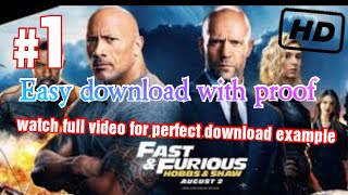 How to download fast and furious 9 full movie dubbed in hindi [upl. by Haley]