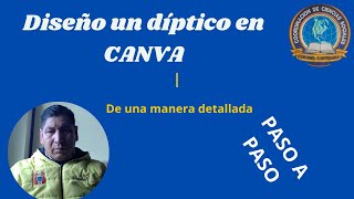 DISEÑO UN DÍPTICO EN CANVA [upl. by Eerdna]