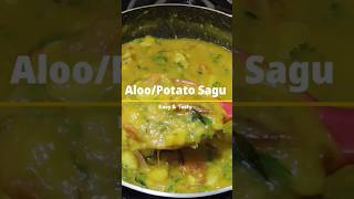 Aloo Sagu recipe  Potato Sagu recipe  Bombay saagu aloo saagu simplesnacks shorts [upl. by Nilkoorb653]