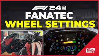 F1 24 Fanatec Wheel Settings Best Force Feedback [upl. by Erreit818]