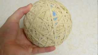 How to Make or Start a Rubber Band Ball [upl. by Nnalatsyrc]