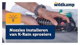 Nozzles installeren op popup sproeiers van KRain [upl. by Davidson770]