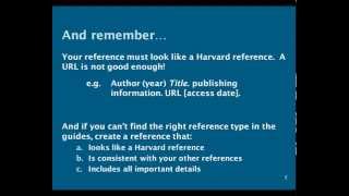 Harvard Referencing  online materials [upl. by Blynn]