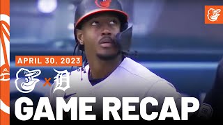 Orioles vs Tigers Game Recap 43023  MLB Highlights  Baltimore Orioles [upl. by Sloan]