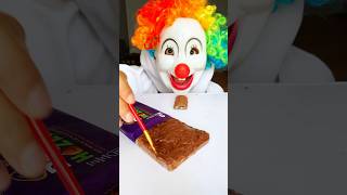 Clowns GENIUS CHOCOLATE FOOD HACK 🍫😱👻shorts funny comedy ytshorts tiktok viral food [upl. by Derek]