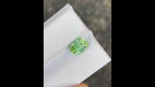 197 carats  Olive Mint Green Tourmaline Stone Cushion Cut Afghan Gemstone tourmaline gemstone [upl. by Eillod]