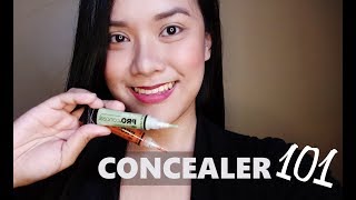 How to Conceal Eyebags and Acne Scars using Green and Orange Correctors ft LA Girl Pro HD Concealer [upl. by Hiroko]