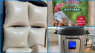 Instant Pot Pressure Cooker Rice Cake Lontong [upl. by Korry]