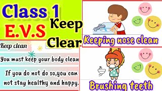 CleanlinessKeeping Our Body CleanKeeping CleanClass 1 EVSCBSE Scienceevsnishakaushik88 [upl. by Nur]