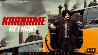 Karname Karke Vi Hawa Ni Kari  Karname Returns Official Video Satkar Sandhu  Punjabi Song 2024 [upl. by Adina560]